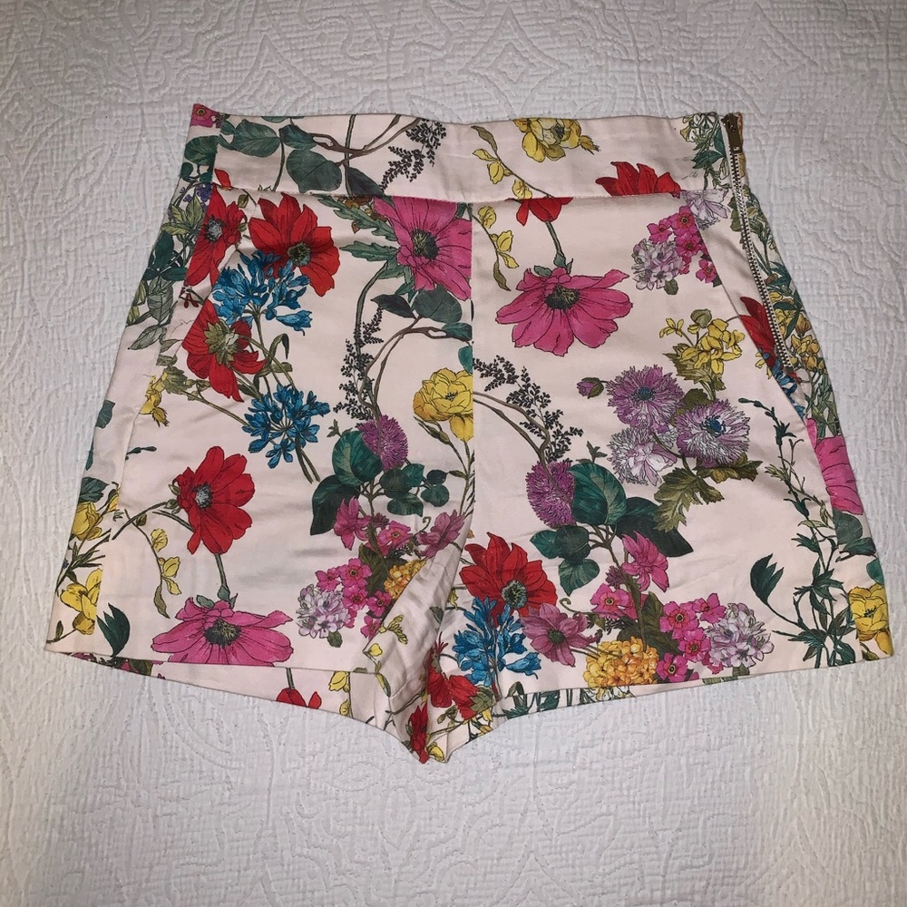 Zara Floral Print Shorts